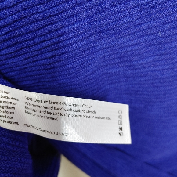 Eileen Fisher organic linen & cotton knit tee size XL - Picture 8 of 10